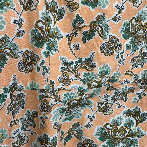 Ann Taylor Floral Ruffle Strap Midi Dress Size 14 Pink Green Spring - Picture 6 of 10